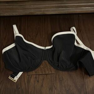 Abercrombie & Fitch Black and White Bikini Top